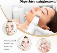 ANLAN Peeling Ultrasónico Facial Skin Scrubber Exfoliación Limpiador De Poros Para Limpieza Y Cuidado (Blanco)