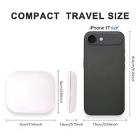 Compact Mirror with Lights, 1X/2X Magnification Portable Folding Handheld Small Pocket LED Travel Makeup Mirror for Gift, Purse