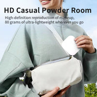 Compact Mirror with Lights, 1X/2X Magnification Portable Folding Handheld Small Pocket LED Travel Makeup Mirror for Gift, Purse