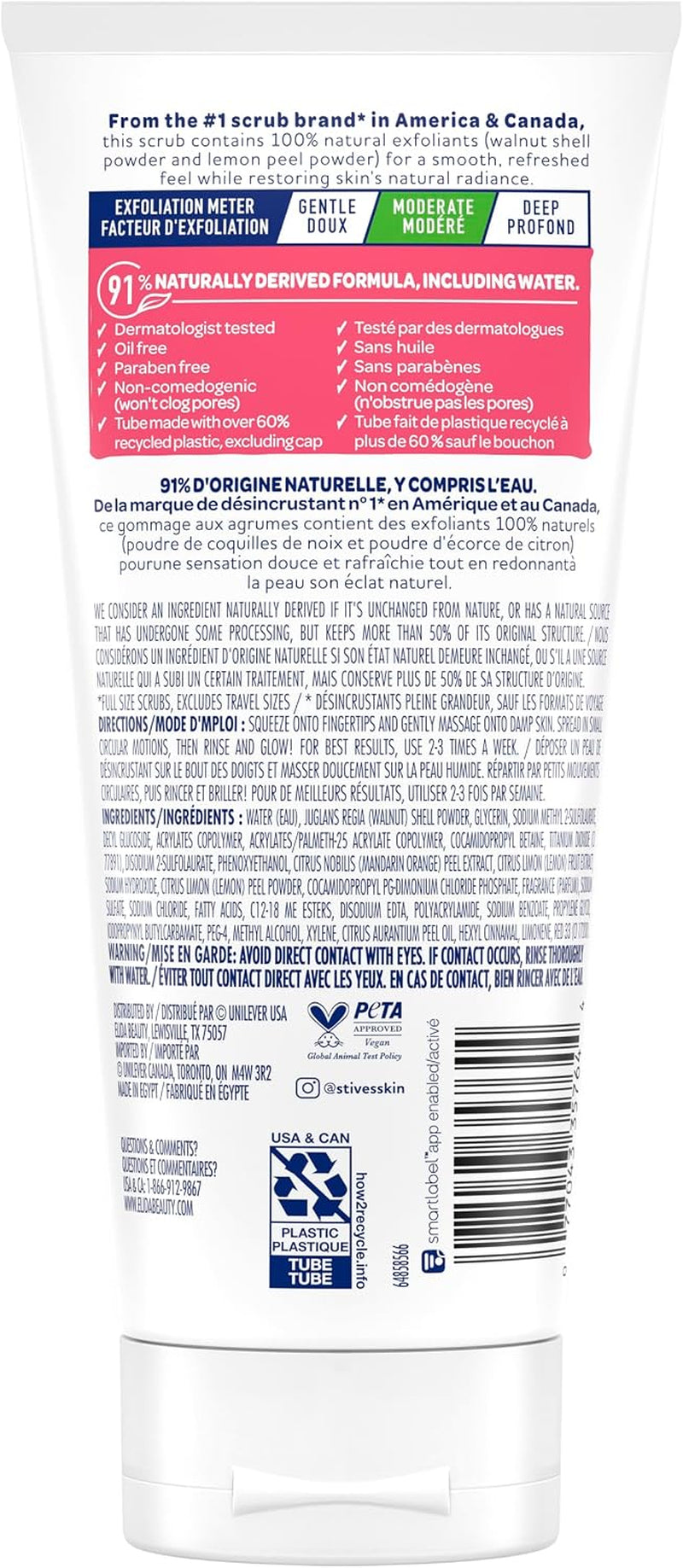 St Ives - Exfoliante De Piel Radiante, Color Rosa Limón Y Naranja (150 Ml)