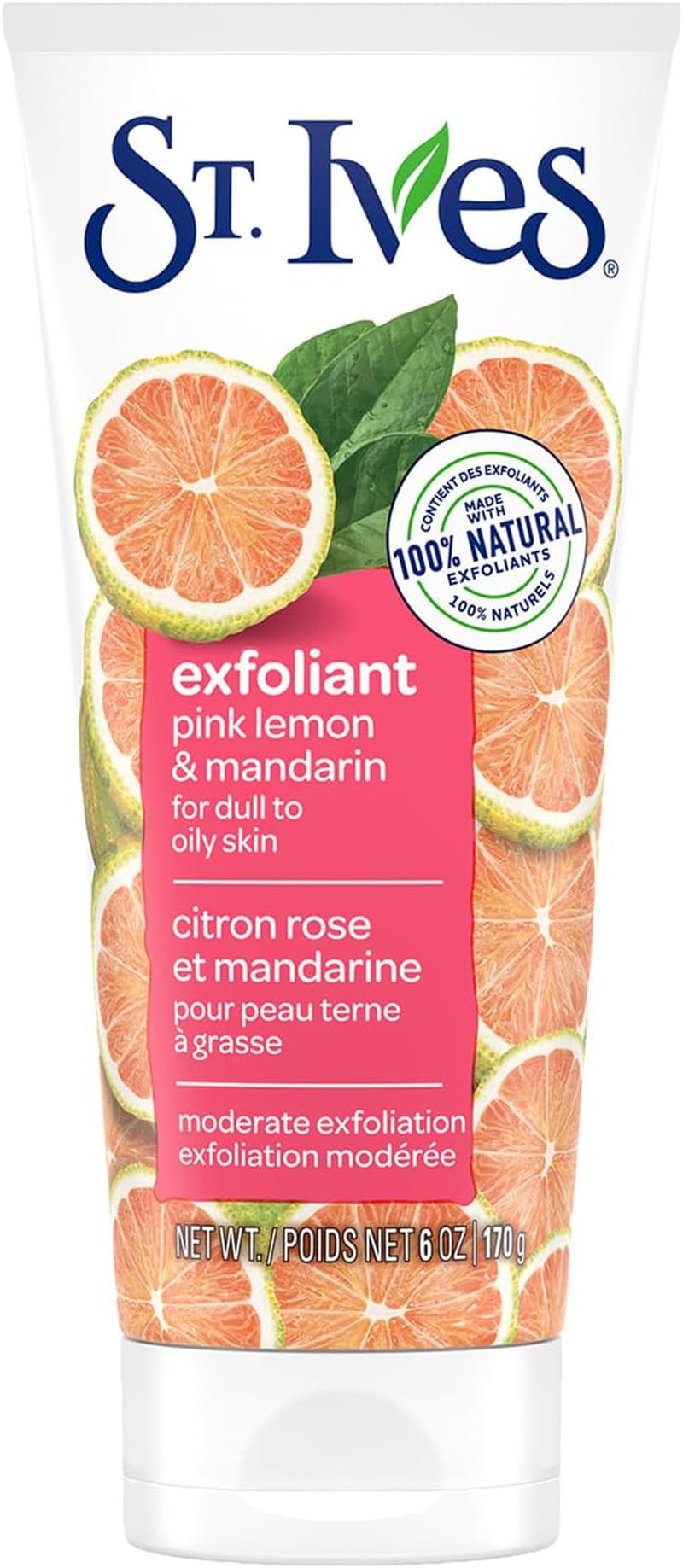 St Ives - Exfoliante De Piel Radiante, Color Rosa Limón Y Naranja (150 Ml)