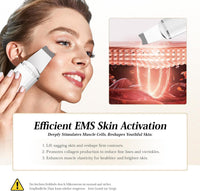 ANLAN Peeling Ultrasónico Facial Skin Scrubber Exfoliación Limpiador De Poros Para Limpieza Y Cuidado (Blanco)